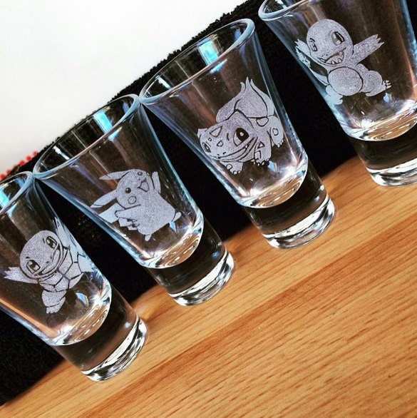 1x Pokemon Shot glass of your choice Etsy