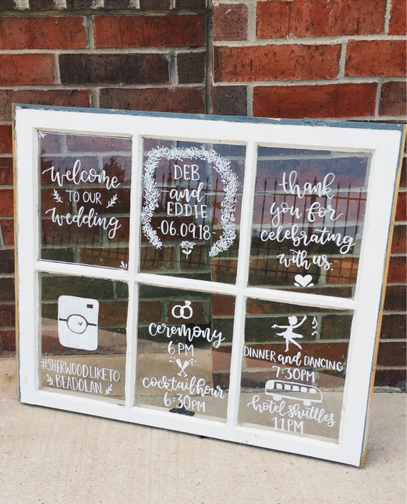 Window Wedding Seating Chart