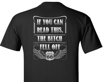 biker shirt if you can read this
