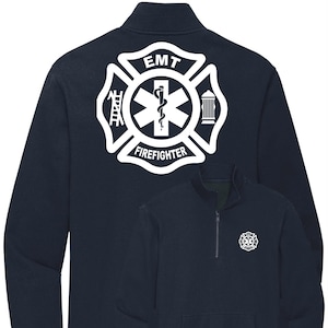 Firefighter EMT Quarter Zip Sweatshirt