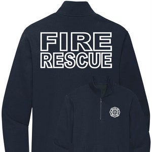 Fire Rescue Quarter Zip Sweatshirt