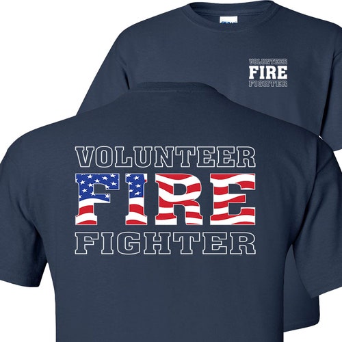 Custom Thin Red Line American Flag Shirt Firefighter Gift - Etsy