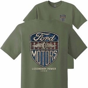 Vintage Ford Motors T-Shirt Legendary Power 1903 S-5X