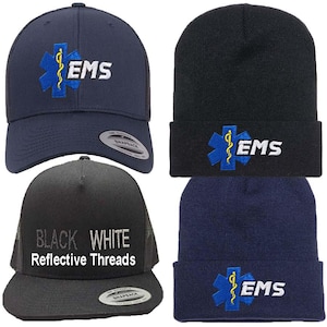 Star of Life EMS Trucker Hat or Beanie, Reflective Option