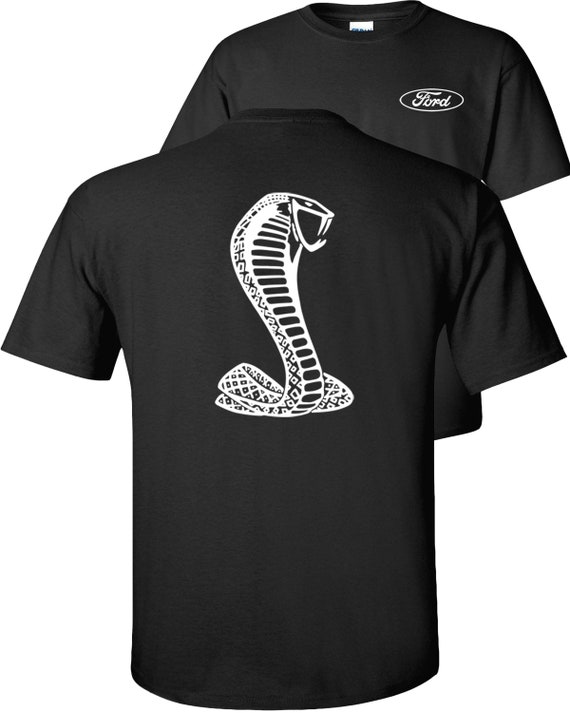 Shelby Cobra Ford Mustang T-shirt White Snake Silhouette | Etsy