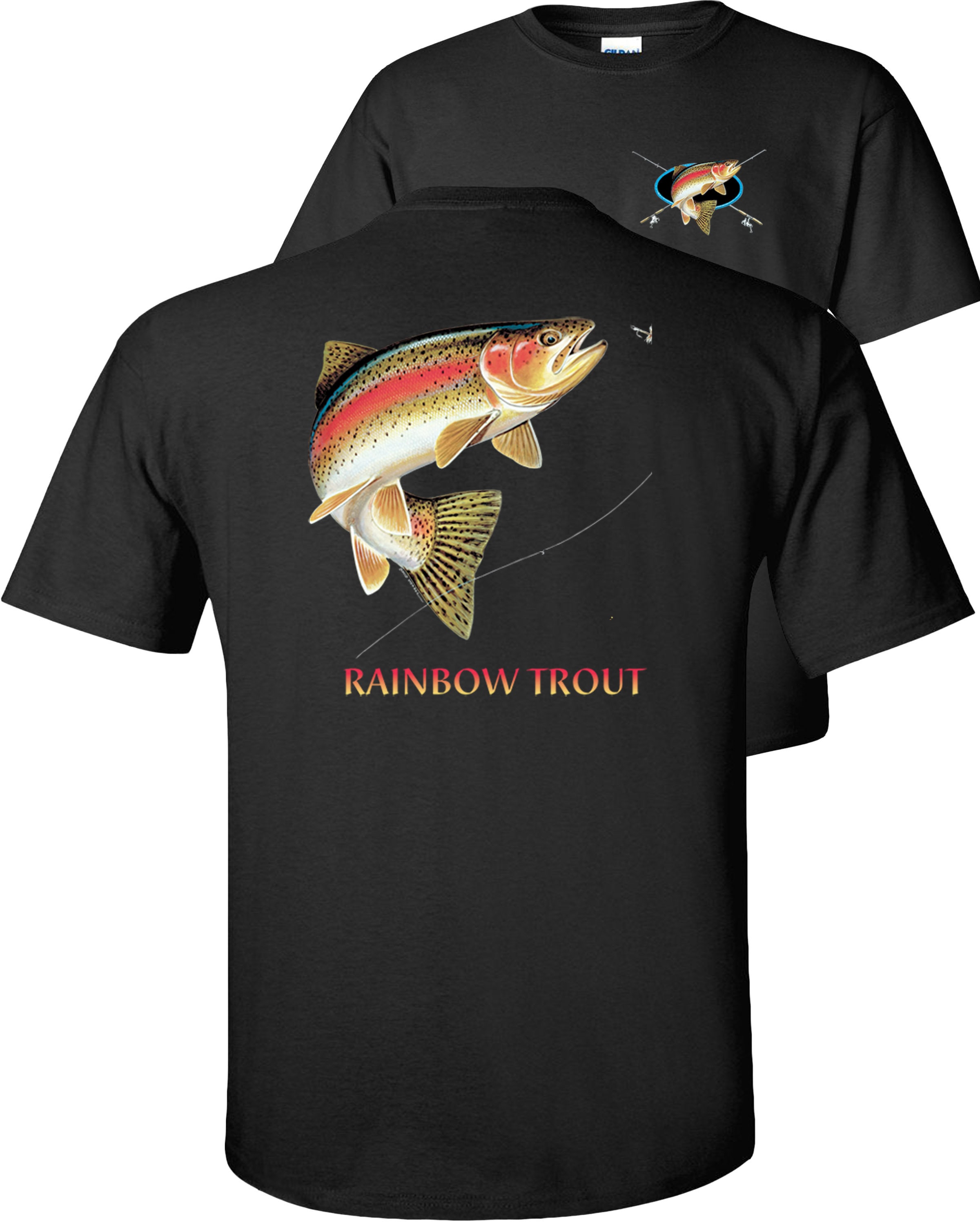 Rainbow Trout Fishing Shirt, Profile -  Denmark