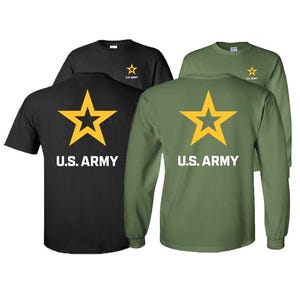 Army Star T-Shirt or Long Sleeve Official Licensed