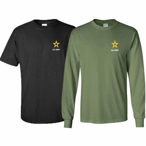 Army Star Crest T-Shirt or Long Sleeve Official Licensed
