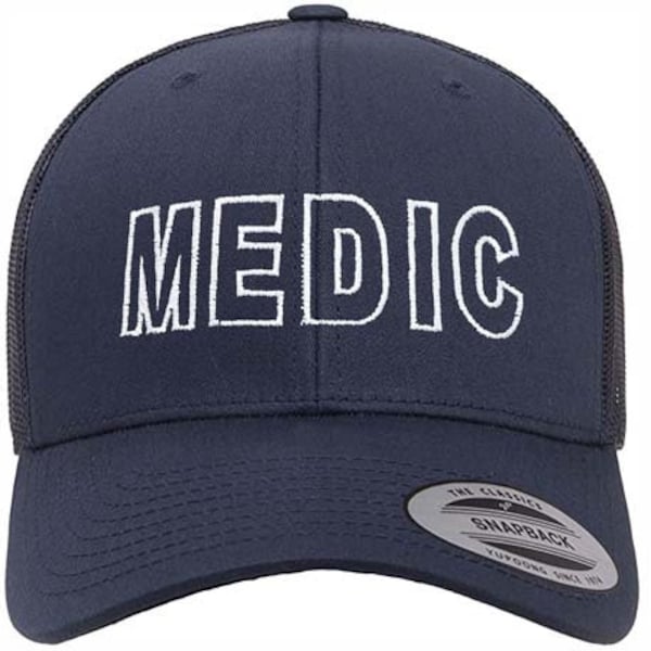 Medic Trucker Hat, Embroidered Reflective