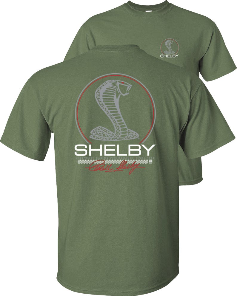 Shelby Legendary Racing T-Shirt Military Green Tee