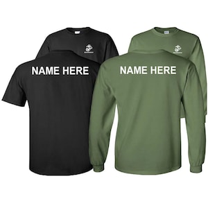 Custom  U.S Marines Chest T-Shirt or Long Sleeves EGA Emblem