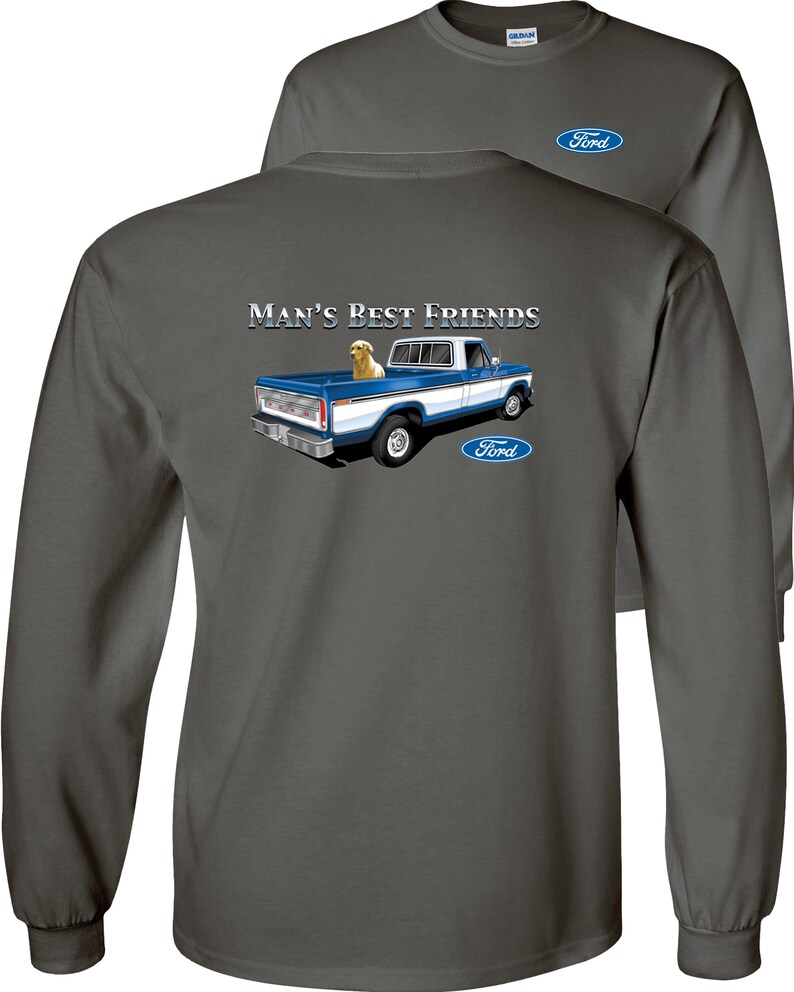 Man s Best Friend F 150 Truck Ford T Shirt Lab  Dog Pickup 