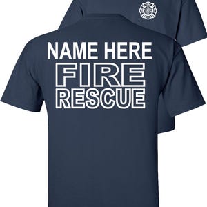 Custom Fire Rescue T-Shirt