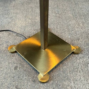 Antique Art Deco Style Floor Lamp with Tiffany Style Shade, c.1970s image 9