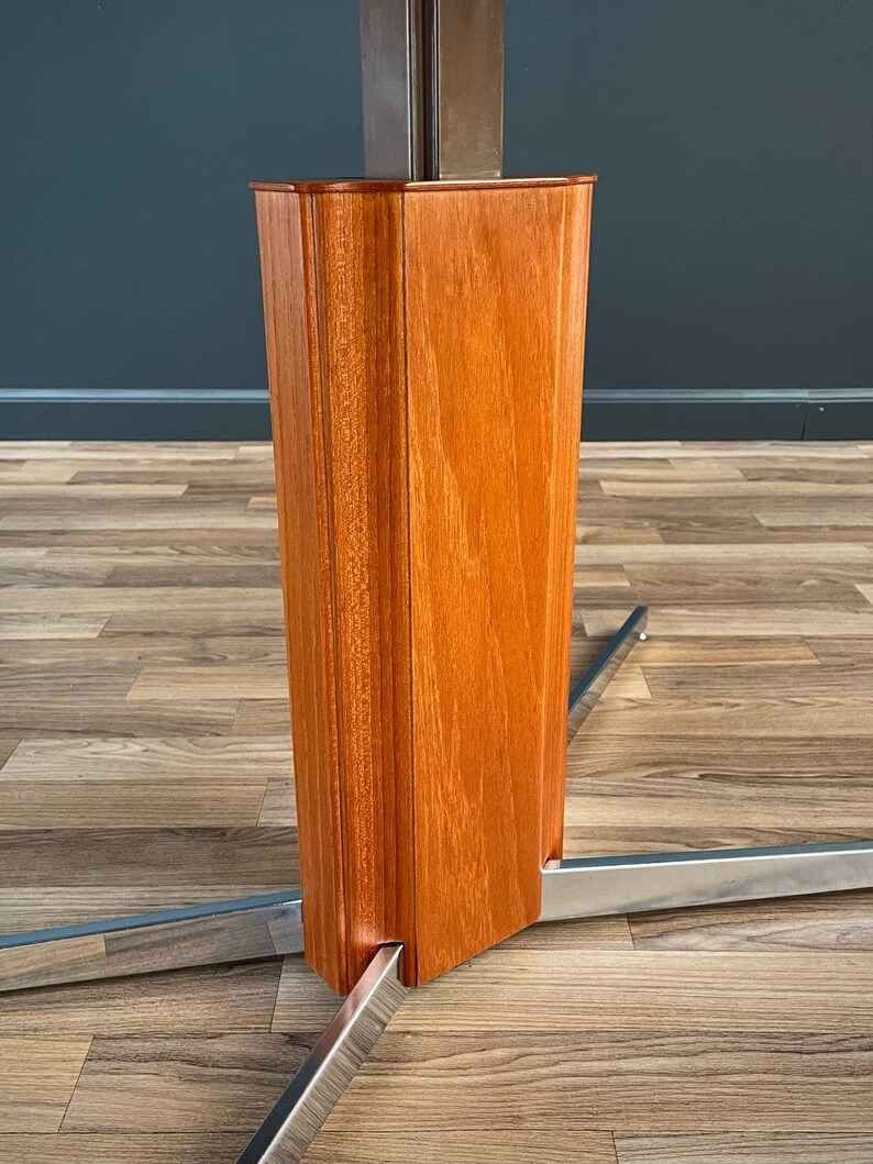 Danish Modern Teak & Steel Adjustable Table / Desk, c.1960s image 7