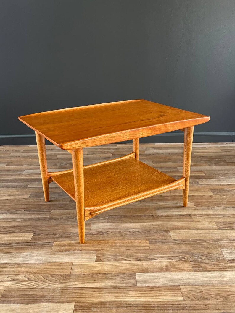 Mid-Century Modern Teak Two-Tier Side Table by Lane, c.1960s image 1