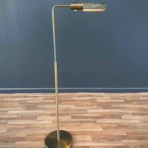 Mid-Century Modern Articulating Brass Floor Lamp by Casella, c.1970s image 1
