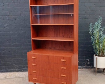 Mid-Century Danish Modern Teak Bookshelf Dresser, c.1960’s