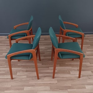 Set of 4 Mid-Century Danish Modern Dining Chairs by Kai Kristiansen image 3