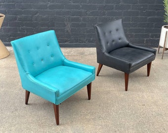 Pair of Mid-Century Modern Slipper Lounge Chairs, c.1960’s