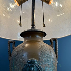 French Neoclassical Urn Shape Table Lamp, c.1940s image 5