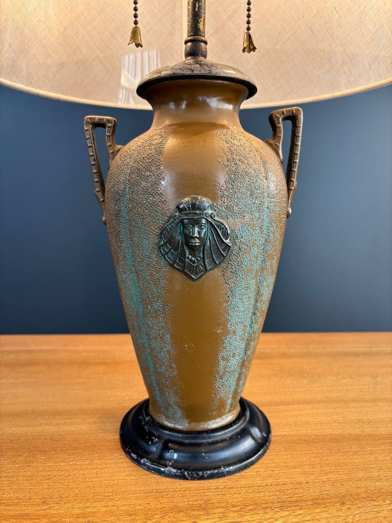 French Neoclassical Urn Shape Table Lamp, c.1940s image 7