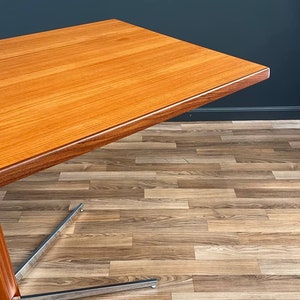 Danish Modern Teak & Steel Adjustable Table / Desk, c.1960s image 5