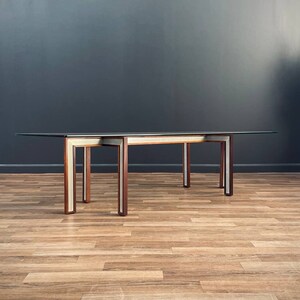 Danish Modern Rosewood & Steel Coffee Table by Henning Koch, c.1960s image 3