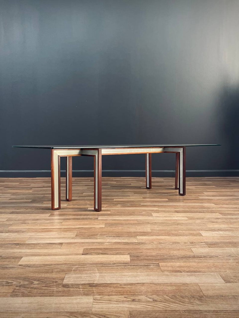 Danish Modern Rosewood & Steel Coffee Table by Henning Koch, c.1960s image 3