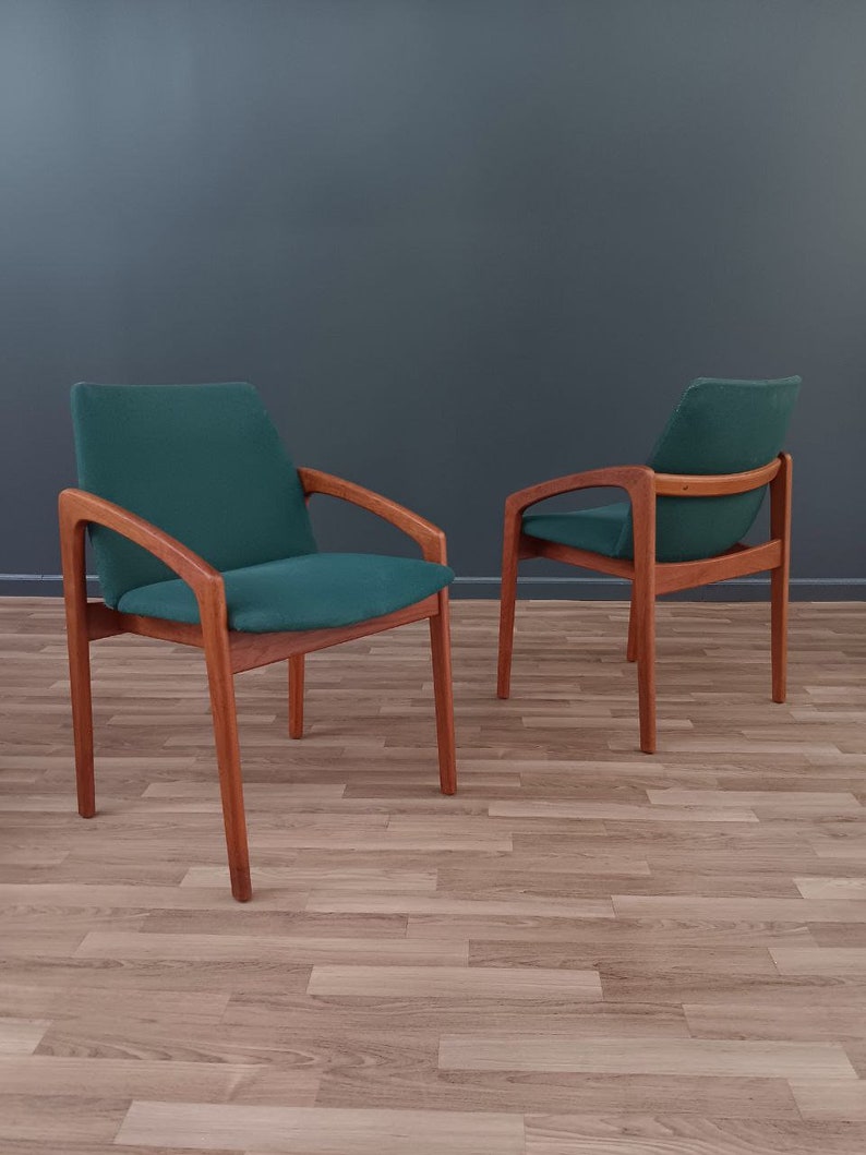 Set of 4 Mid-Century Danish Modern Dining Chairs by Kai Kristiansen image 5