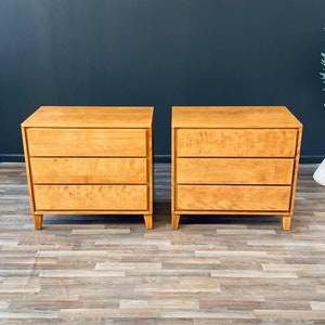 Pair of Mid-Century Modern Dressers by Russel Wright for Conant Ball, c.1950s image 2