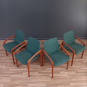 Set of 4 Mid-Century Danish Modern Dining Chairs by Kai Kristiansen image 2
