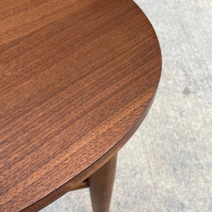 Mid-Century Modern Walnut Guitar Pick Style Side Table by Mersman, c.1960s image 5