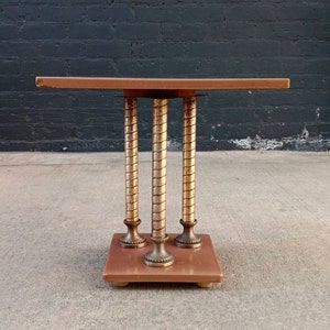Hollywood Regency Column Style Side Table, c.1960s image 3
