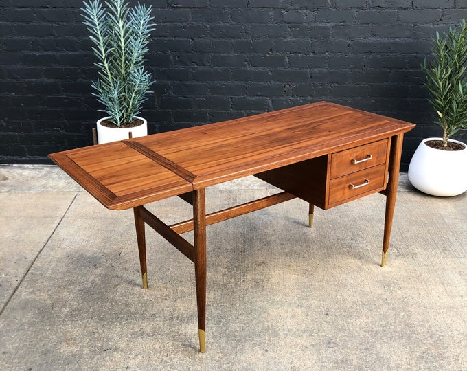 Midcentury Modern Dropleaf Writing Desk by Lane Furniture Etsy