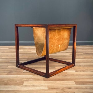 Danish Modern Side Table with Magazine Rack by Kai Kristiansen, c.1950s image 6