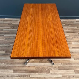 Danish Modern Teak & Steel Adjustable Table / Desk, c.1960s image 6