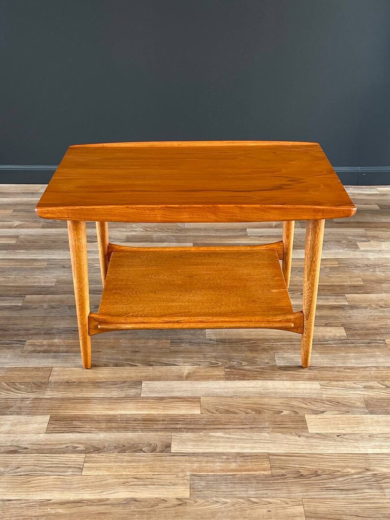 Mid-Century Modern Teak Two-Tier Side Table by Lane, c.1960s image 3