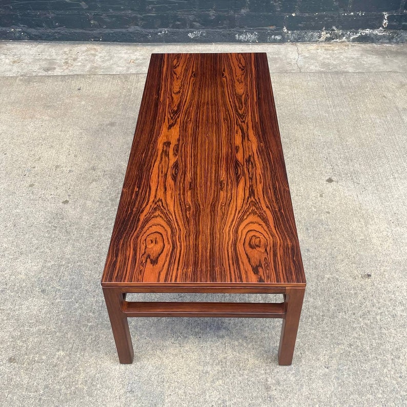 Mid-Century Danish Modern Rosewood Coffee Table by Illums Bolighus, c.1950s image 3