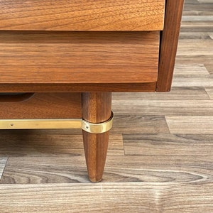 Mid-Century Modern Walnut Highboy Dresser by Merton Gershun, c.1950s image 8