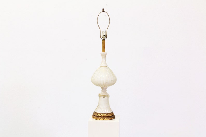 Vintage Italian Murano Glass Table Lamp image 1