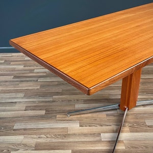 Danish Modern Teak & Steel Adjustable Table / Desk, c.1960s image 4