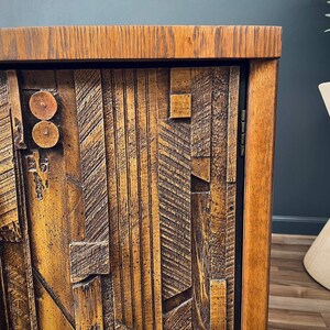 Pair of Mid-Century Modern Brutalist Night Stands by Lane, c.1960s image 8