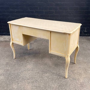Vintage French Provincial Style Painted Writing Desk, c.1960s image 6