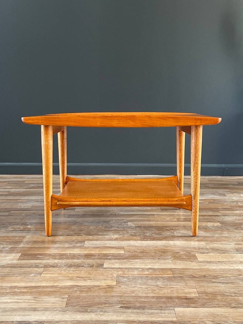 Mid-Century Modern Teak Two-Tier Side Table by Lane, c.1960s image 4