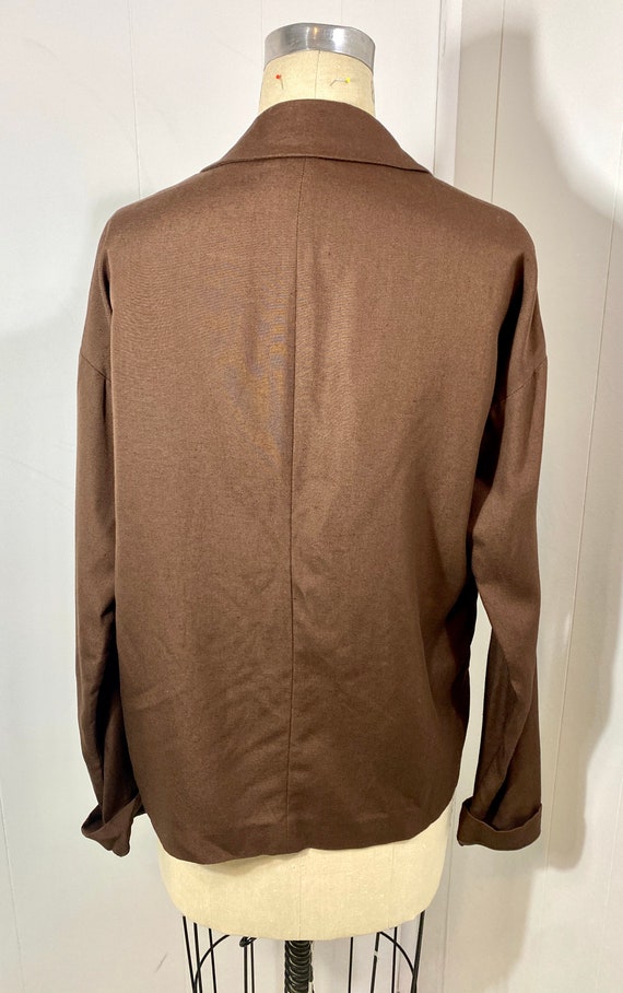 Vintage 1990s, PRADA, Viscose Brown Blazer! Beaut… - image 5