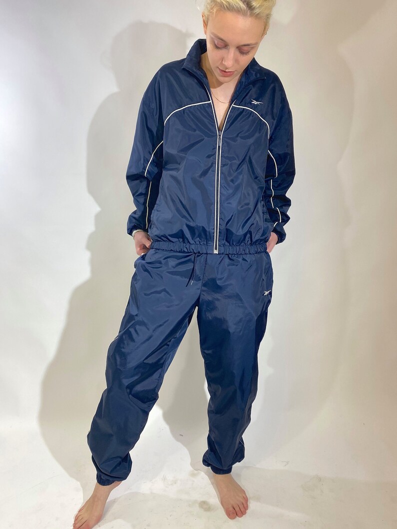 reebok tracksuit blue