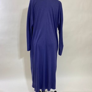 Vintage 80s, Draped 100% wool Jersey Dress by Renee Helga Howie image 4
