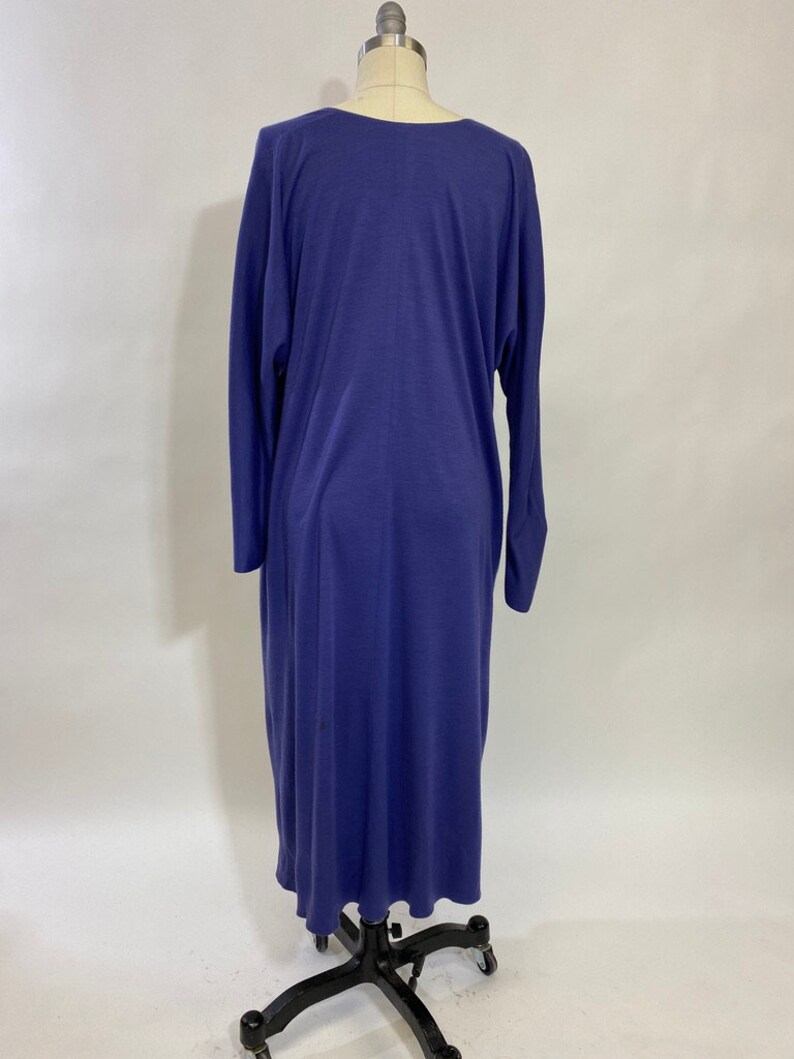 Vintage 80s, Draped 100% wool Jersey Dress by Renee Helga Howie image 4