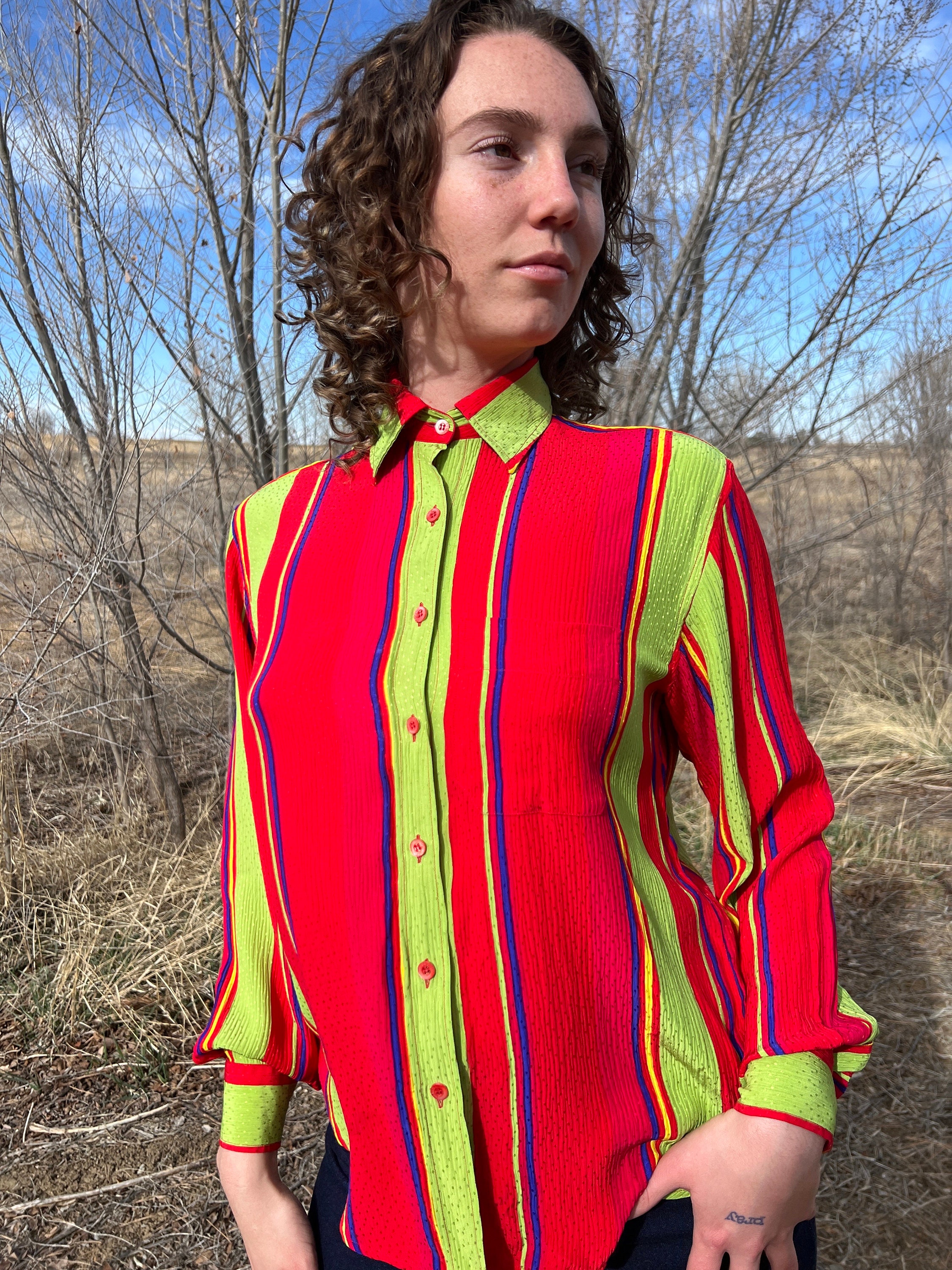 Celine Silk Blouse - Etsy